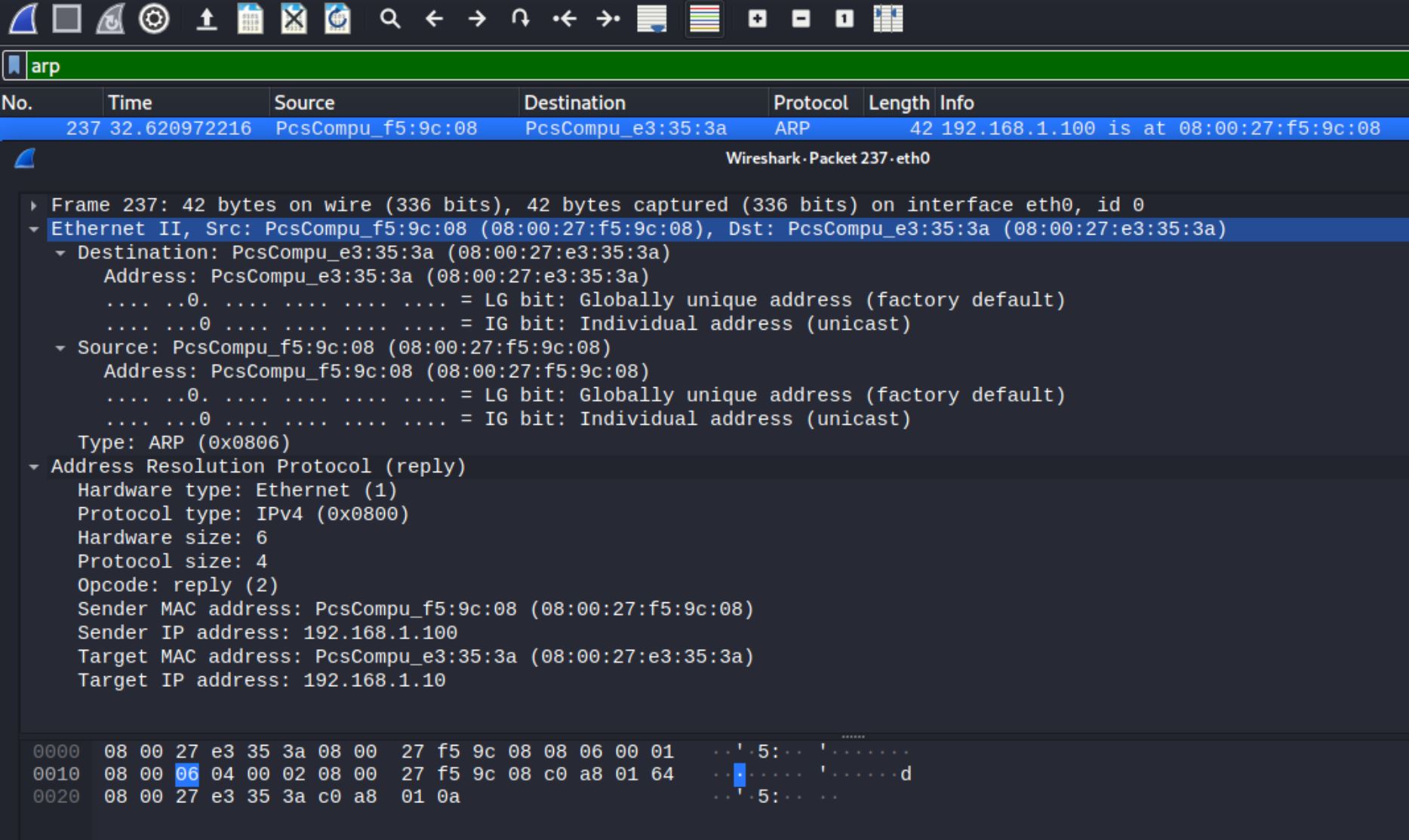 ARP Attack – Th3H4ckingQu3st